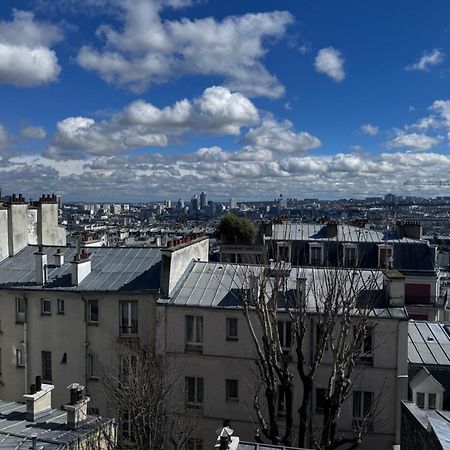 Spacieux Appartement A 50M Du Sacre Coeur - Magnifique Vue ปารีส ภายนอก รูปภาพ