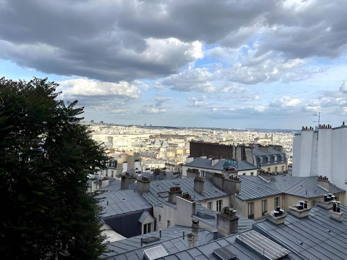 Spacieux Appartement A 50M Du Sacre Coeur - Magnifique Vue ปารีส ภายนอก รูปภาพ