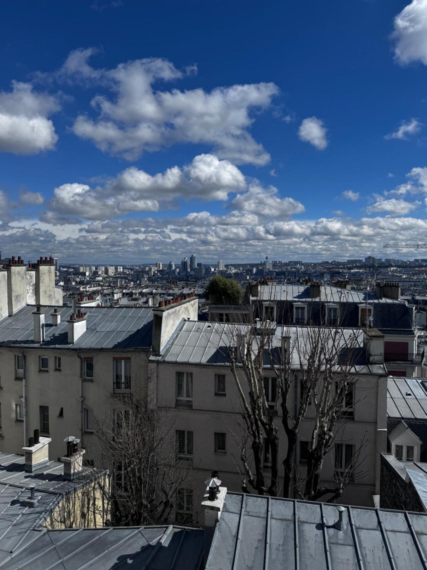 Spacieux Appartement A 50M Du Sacre Coeur - Magnifique Vue ปารีส ภายนอก รูปภาพ