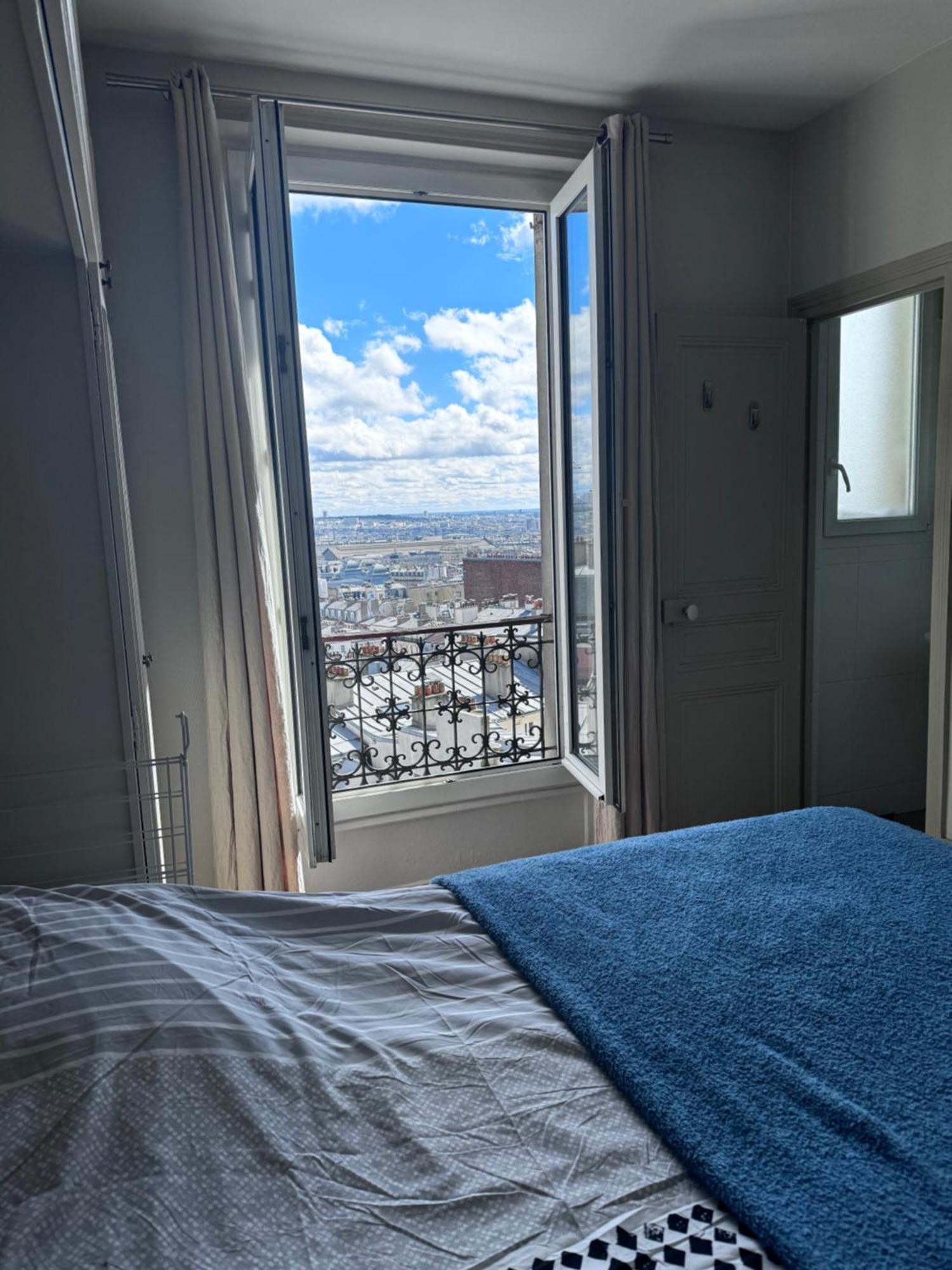 Spacieux Appartement A 50M Du Sacre Coeur - Magnifique Vue ปารีส ภายนอก รูปภาพ